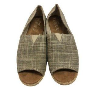 Toms open toe Espadrille slip on loafer shoes 8.5